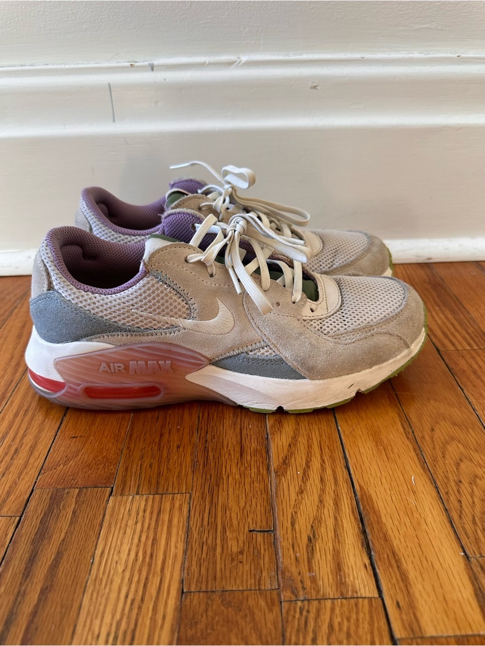 Nike Air Max Excee SUEDE Womens Size 8 Shoes Sneakers Blue Gray Pink CD5432-120